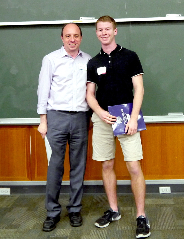 Prof. John Alongi (DUS) with Ethan Dlugie